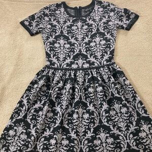 Romeo & Juliet Couture Black and Gray High Low Dress